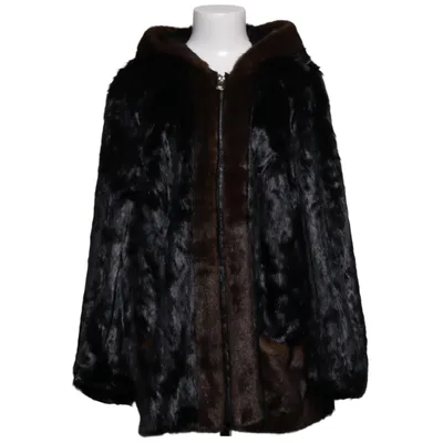 Winterjacke (Schwarz, Braun) von Alfredo Pauly Acryl, Polyester