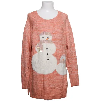 Pull de Noël (Orange) de Lauren Conrad Acrylique, Coton, Élasthane, Polyamide
