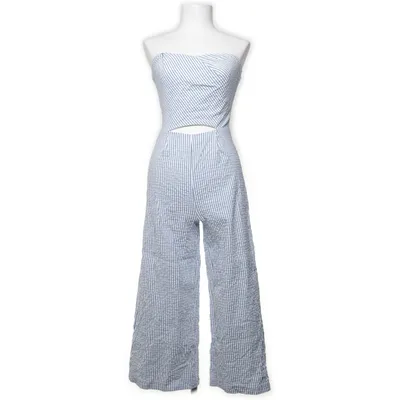 Byxdress (Blå, Vit) från Zara Basic Collection Polyester