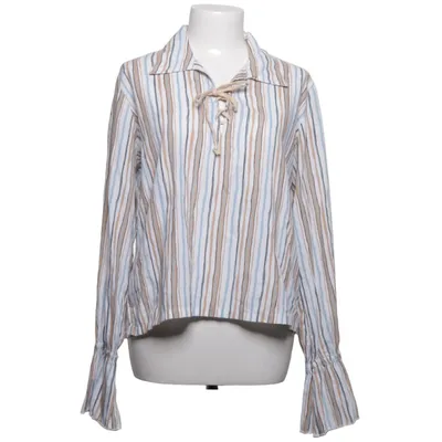 Blouse (White, Blue, Brown) from Brooker Polyester, Viscose