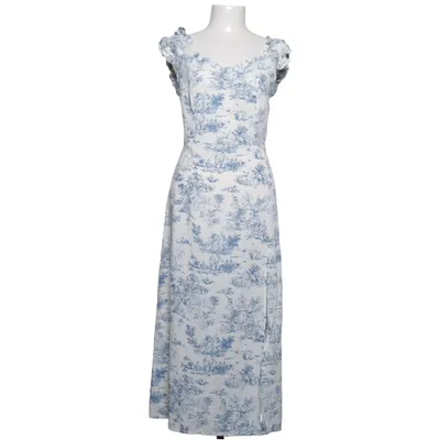 Maxi jurk (Wit, Blauw) van Cider