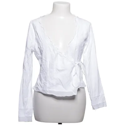 Wrap blouse (White) from Sandwich Cotton