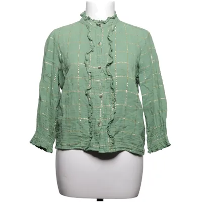 Blouse (Groen, Goud) van Leon & Harper Katoen, Metallvezel