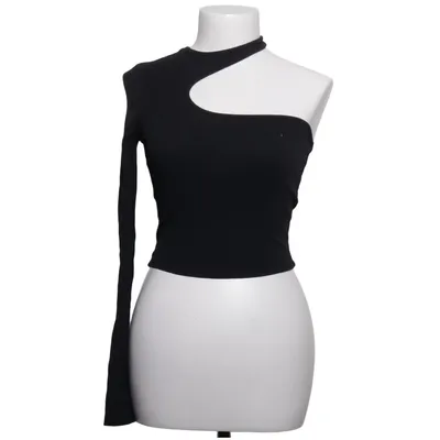 Crop top (Svart) från Bershka Elastan, Polyamid