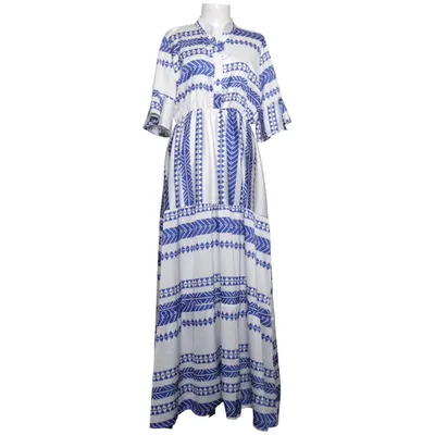Maxi jurk (Blauw, Wit) van Santini Polyester