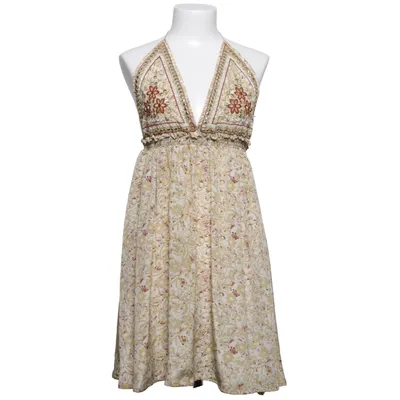 Halterneckklänning (Beige, Flerfärgad) från Boho Silke, Viskos