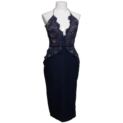 Cocktailkleid (Blau) von Rare London Baumwolle, Polyamid, Viskose