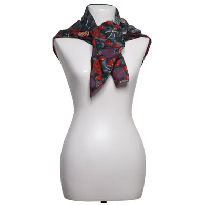 Suit scarf (Black, Multicolored) from Renard Silk