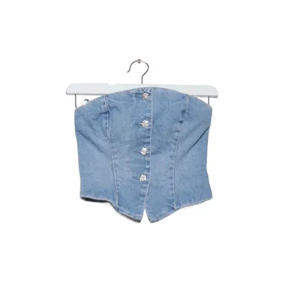 Tubetop (Blå) fra H&M Bomuld, Polyester