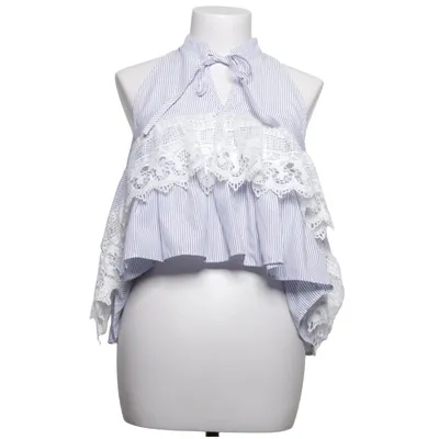 Top (Blue, White) from Paccio Polyester