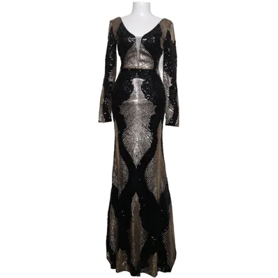 Avondjurk (Zwart, Goud) van Soky & Soka Polyester