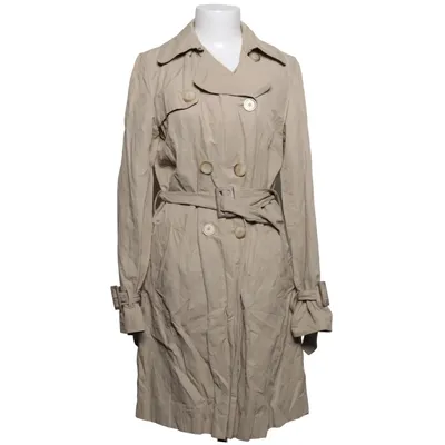 Trenchcoat (Beige) von Piú & Piú Baumwolle, Metallfaser, Polyamid