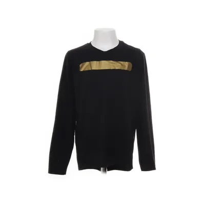 Långärmad t-shirt (Svart, Guldfärgad) från A-Z Bomull, Elastan, Polyester