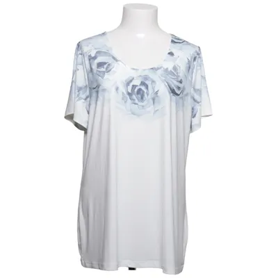 T-shirt (White, Blue) from Sheego Trend Elastane, Polyester