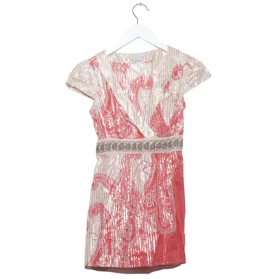 Klänning (Röd, Vit, Flerfärgad) från Oasis Bomull, Metallfiber