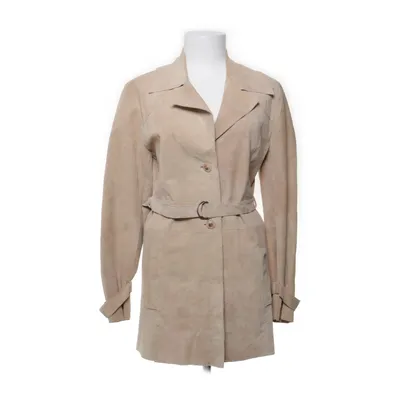 Leather coat (Beige) from Sasch Leather