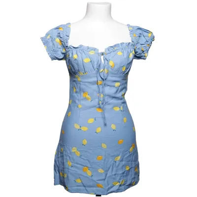 Jurk (Blauw, Geel, Meerkleurig) van Glamorous Katoen, Elastaan, Polyester, Viscose
