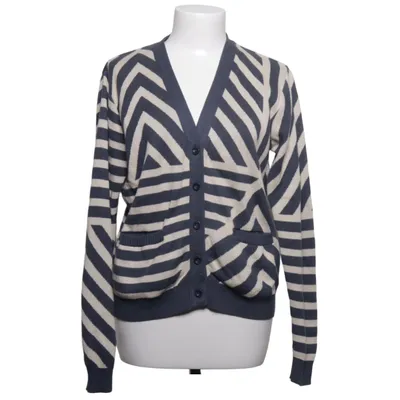 Cardigan (Blå, Beige) fra Dedicated Bomuld