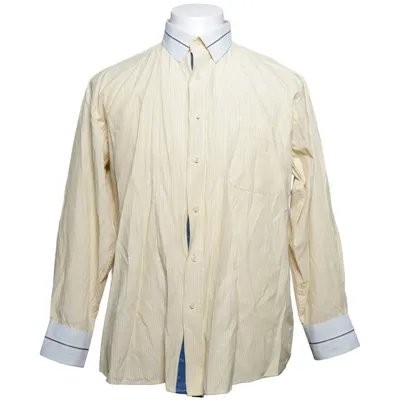Shirt (Yellow, Blue, White) from Arrow Cotton, Polyester