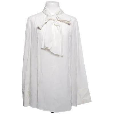 Sløjfebluse (Dalia) fra Van Laack Elastan, Silke