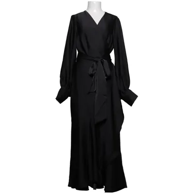 Slå-om-kjole (Sort) fra Joelle Polyester