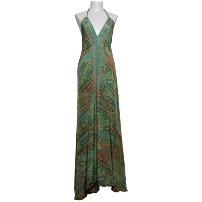Maxikleid (Grün, Rot, Mehrfarbig) von Boho Fashion Seide