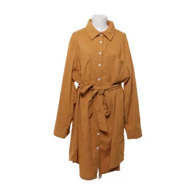 Shirt dress (Orange) from Shein Curve Elastane, Polyester