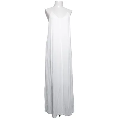 Robe longue (Blanc) de Massimo Dutti Coton, Lyocell