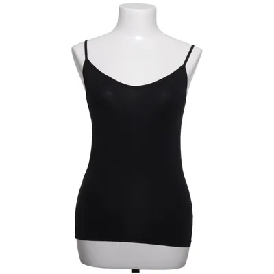 Tanktop (Zwart) van Uniqlo Cupro, Elastaan, Polyamide