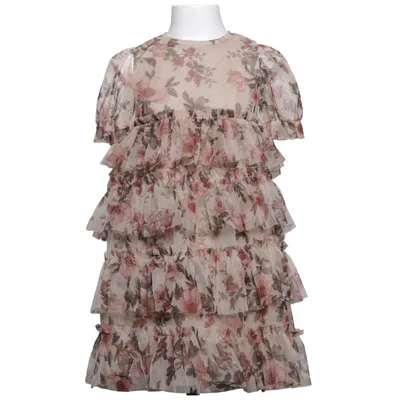 Klänning (Beige, Flerfärgad) från Newbie by KappAhl Bomull, Polyester