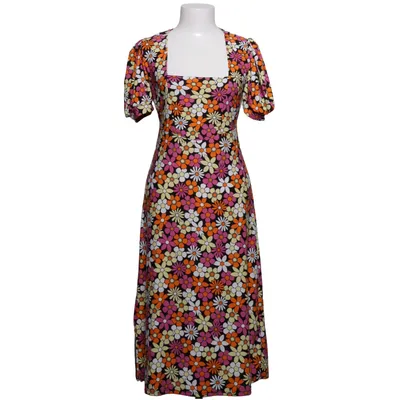 Jurk (Zwart, Oranje, Roze) van Qed London Elastaan, Polyester