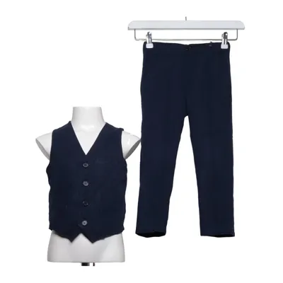 Sæt (Blå) fra Kids by Lindex Linned, Polyester, Viscose