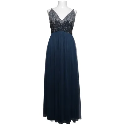 Robe de soirée (Bleu, Argent) de Lace & Beads