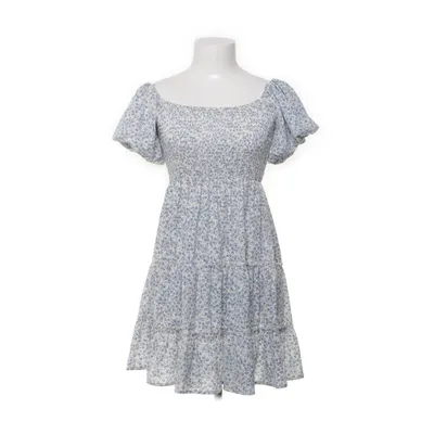 Dress (White, Blue) from Shein Polyester