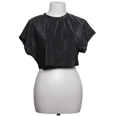 Top (Zwart, Zilver) van NA-KD Elastaan, Metallvezel, Polyamide