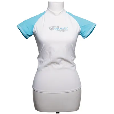 Swim shirt (White, Blue) from Aropec Elastane, Polyamide