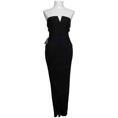 Cocktailjurk (Zwart) van Rare London Katoen, Elastaan, Polyamide, Polyester