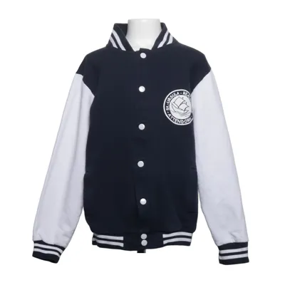 Collegejacka (Blå, Vit) från Tshirt Store Bomull, Polyester