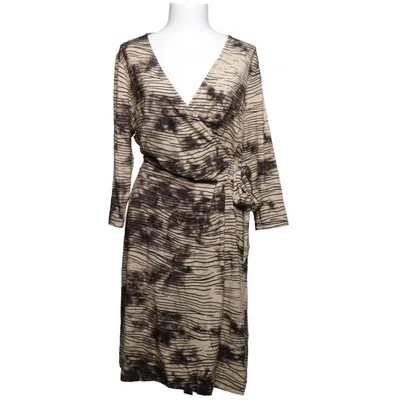 Robe portefeuille (Beige, Marron) de Aniston Polyester, Viscose