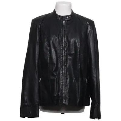 Leren jack (Zwart) van Bonita Leer, Polyester