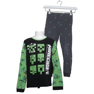 Pyjamas (Svart, Grön, Grå) från Minecraft Bomull