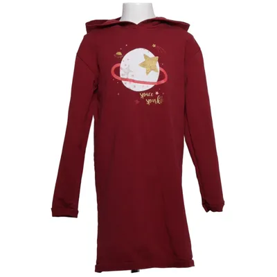 Hood dress (Red) from Lamino Cotton, Elastane