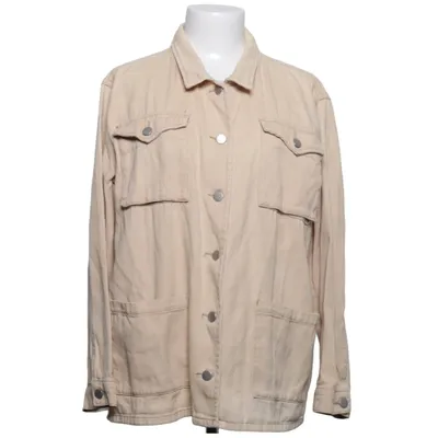 Skjortejakke (Beige) fra Boohoo Blue Bomuld