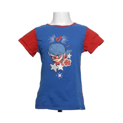 T-shirt (Bleu, Rouge, Blanc) de Miraculous Coton