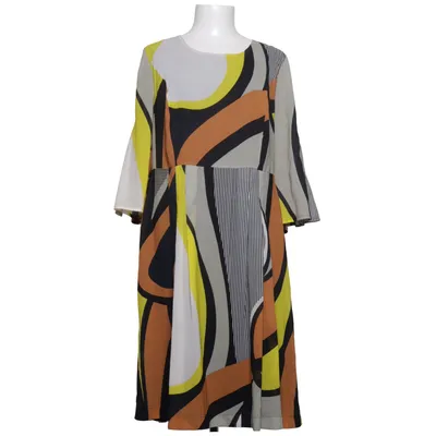 Klänning (Gul, Brun, Svart, Flerfärgad) från Godske Polyester