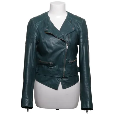 Bikerjacka (Blå) från Muubaa Bomull, Skinn, Polyester