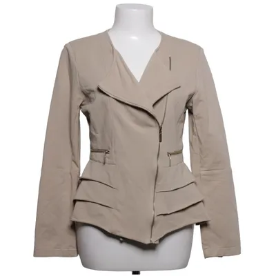 Bikerjacka (Beige) från Queen of Hearts Bomull, Elastan