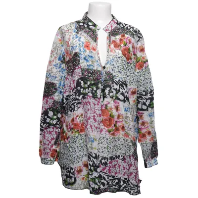 Blouse (White, Multicolored) from Peter Hahn Cotton, Silk