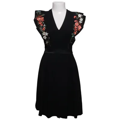 Kjole (Sort, Flerfarvet) fra Karen Millen Elastan, Polyester