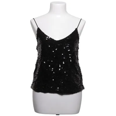 Crop top (Sort, Sølv) fra Amisu Elastan, Polyester